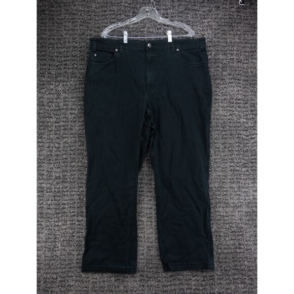 Duluth Trading Pants Mens 41x29 (Tag 44x30) Black Flex Fire Hose Canvas Workwear - Picture 1 of 13